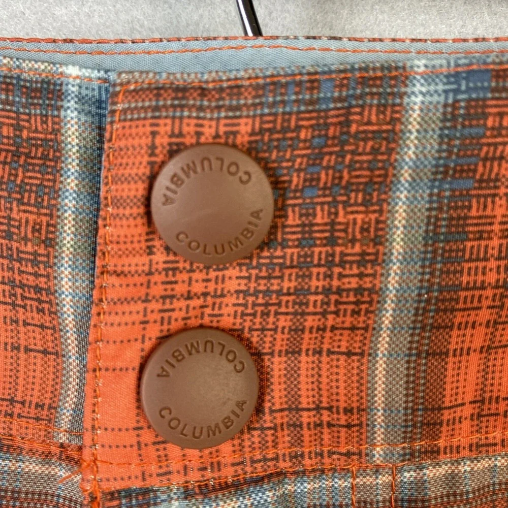 Columbia Waterton Board Shorts‎ Mens 42 Plaid Omni Shade UPF 30 Mesh Lined 10